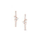 Dominique Cohen diamond small hoop mixy earrings with mixed shapes diamond cluster, in 14K rose gold<span class='visuallyhidden'>; shop help at 760-978-9297.</span>